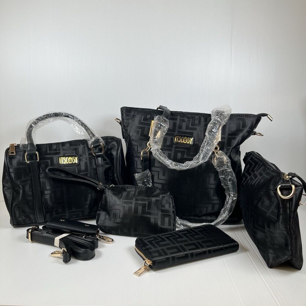 Itscosy Set Of 5 Women's Bags Ladies Purse Clutch Makeup Bag Handbag